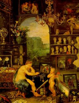 Jan The Elder Brueghel : The Sense of Vision, detail
